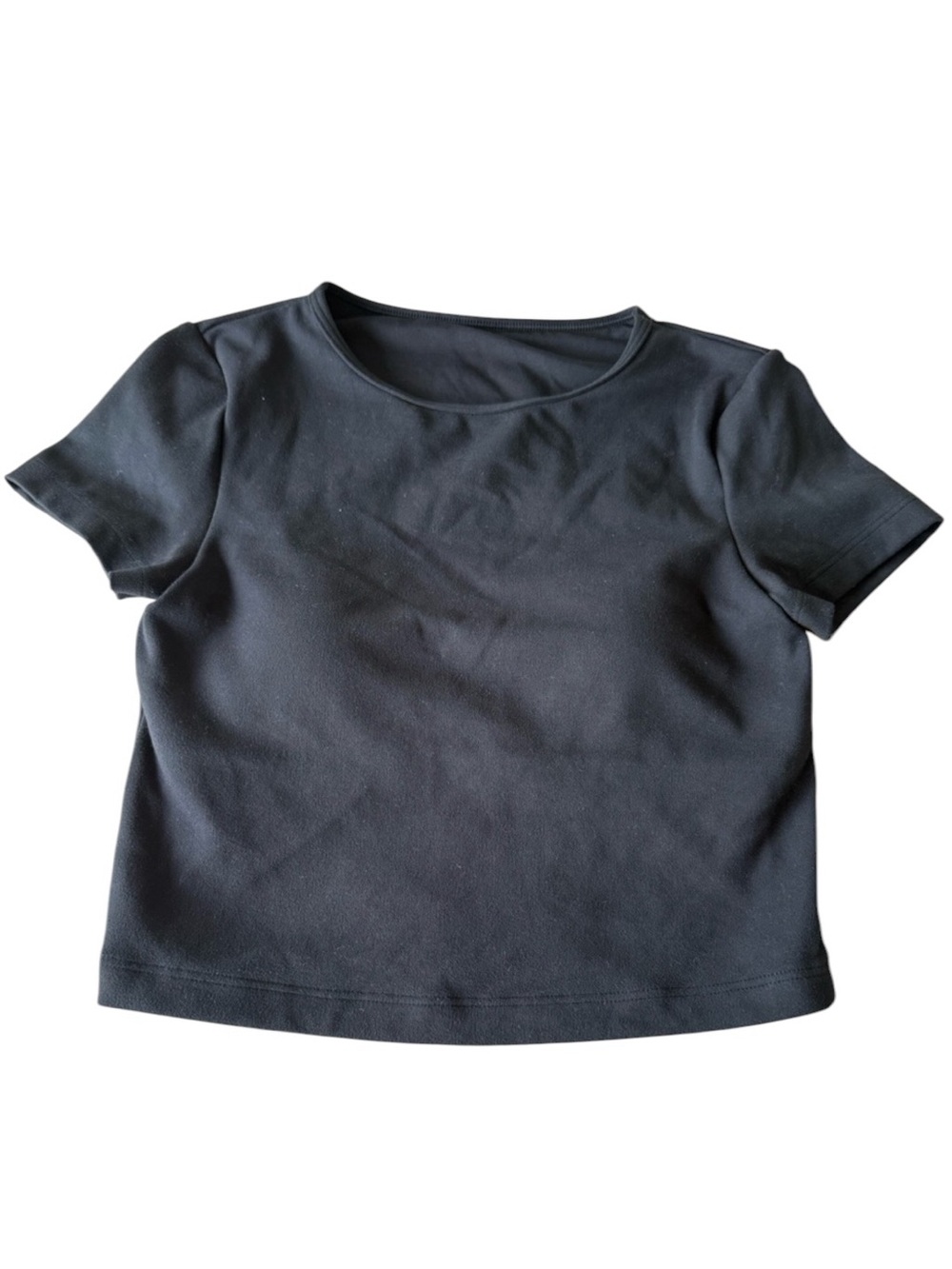 Gilly Hicks Black Short Sleeve Scoop Neck Tee